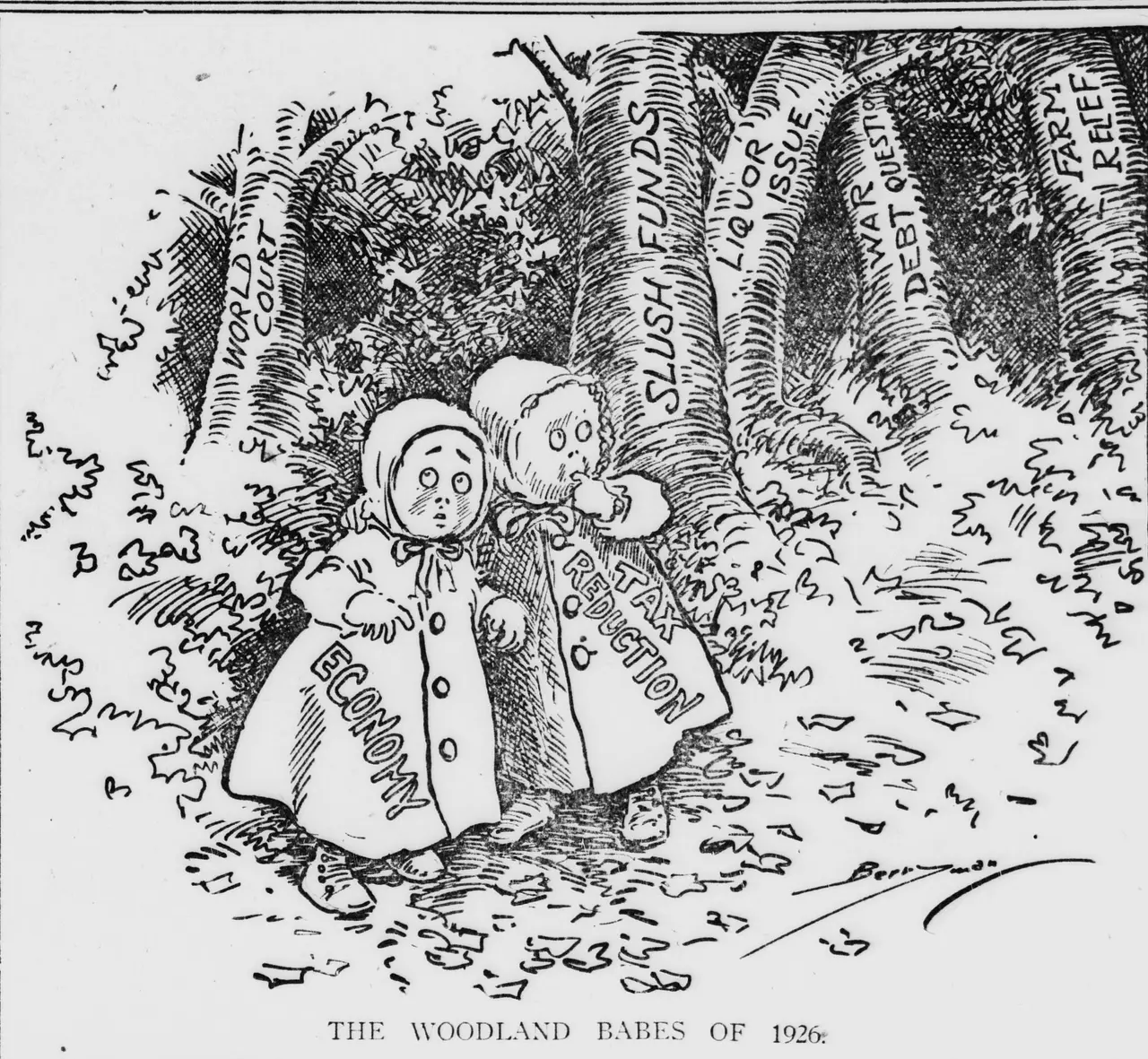 THE WOODLAND BABES OF [unclear figure]: